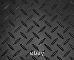 Convient VW Caddy SWB Porte latérale simple 2010 à 2020 Tapis de sol arrière en caoutchouc noir pour fourgonnette