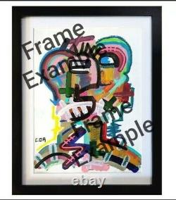 Corbellic Abstract Acrylique 10x20 Storm Heavy Stroke Brosse Toile D'origine Art Nr