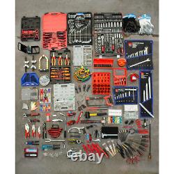 Ensemble complet de 1730 pièces d'outils mécaniques avec coffre à outils robuste à 15 tiroirs