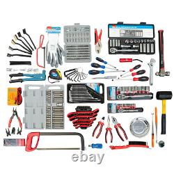 Ensemble d'outils de 304 pièces avec coffre à outils à 9 tiroirs robuste de haute qualité et durable