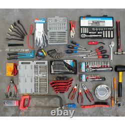 Ensemble d'outils de mécanicien de 305 pièces avec coffre à outils à 15 tiroirs robuste de haute qualité