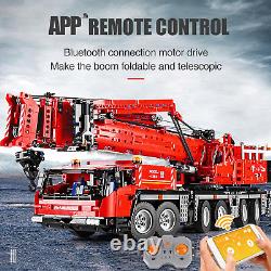 Ensemble de construction de camion-grue mobile, 4460 pièces, grue lourde télécommandée par application