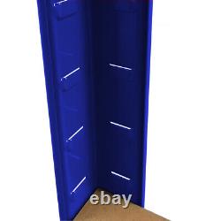 Étagère de rangement à cinq niveaux sans boulon en métal robuste 1500 x 700 x 300 mm Bleu UKDC