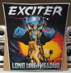 Exciter Back Patch Limited #39/99 Violence Maniaque En Métal Lourd Et Bande De Force Lp