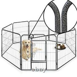 Extra Grand Poids Lourd 8 Pièces Puppy Dog Run Enclosure Stylo Playpen 80x100cm XL