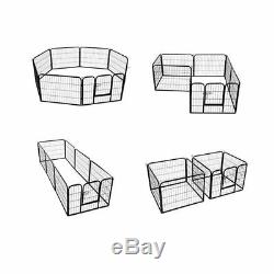 Extra Large Heavy Duty 8 Piece Puppy Dog Run Enclosure Welping Pen S247 Playpen