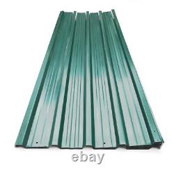 Feuilles de carport en métal à toit ondulé galvanisé pour garage ou hangar - 12/24 feuilles.