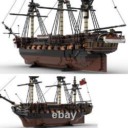 Frigate lourde de style UCS Pirate's à grande échelle sur le thème du navire de guerre de 5733 pièces
