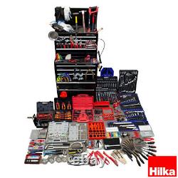 Hilka 1730 Kit D'outils De Mécanique De Pièce Avec Coffre À 15 Tiroirs Lourds