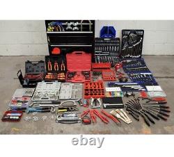 Hilka 1730 Piece Professional Mechanics Tool Kit Avec 15-drawer Tool Chest New