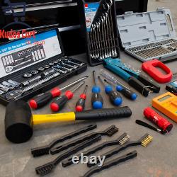 Hilka Trousse à outils de 304 pièces avec coffre à outils à 9 tiroirs et tournevis-clé