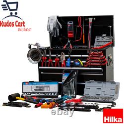 Hilka Trousse à outils de 304 pièces avec coffre à outils à 9 tiroirs et tournevis-clé