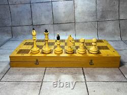 Jeu d'échecs Ensemble d'échecs vintage Ensemble d'échecs en bois Pièces d'échecs Échecs lourds Nouveaux échecs Échecs tchèques