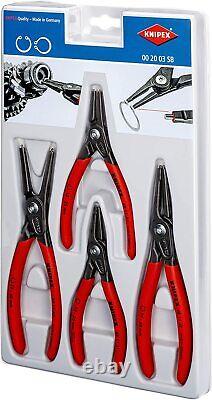 Knipex Ensemble de Pinces Circlips Précision Droites Internes/Externes 4 Pièces, 00 20 03