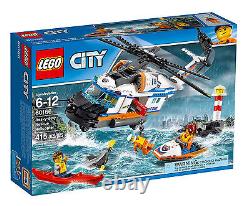 Lego City Hélicoptère De Sauvetage Lourd De Marque Nouveau 415 Pièces (60166) 2017