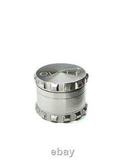 Moulin à herbes en acier inoxydable Evolf 2.5 - 4 pièces, robuste, premium et de luxe