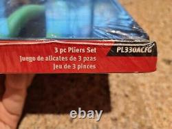 New Snap On Heavy Duty 3 Pièces Pinces, Cutters Set Pl330acfg (vert)