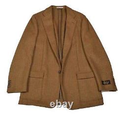 Nouveau Belvest Heavy British Tweed Unlined Sportcoat Leather Trim Patch Pocket 40 R