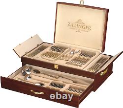 Nouveau Zillinger Gold Heavy 72 Piece Cutlery Set Stainless Steel Canteen Christmas