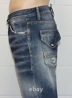 Nouveau avec étiquettes hommes DSQUARED 2 Jean Heavy repair patch taille 38 pouces prix de vente conseillé £310