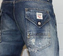 Nouveau avec étiquettes hommes DSQUARED 2 Jean Heavy repair patch taille 38 pouces prix de vente conseillé £310