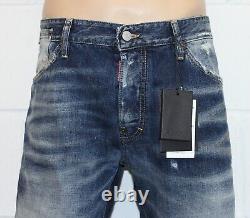 Nouveau avec étiquettes hommes DSQUARED 2 Jean Heavy repair patch taille 38 pouces prix de vente conseillé £310