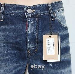 Nouveau avec étiquettes hommes DSQUARED 2 Jean Heavy repair patch taille 38 pouces prix de vente conseillé £310