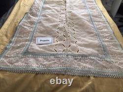 Nouveau costume original Suffuse organza blanc cassé lourdement brodé en 3 pièces - Grand