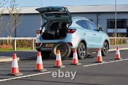 Pack de 12 cônes de signalisation rouges, haute résistance, 450 mm de haut, 2 pièces