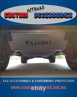 Pajero Nm-nx 4mm 2 Pièce Stainless Bash Plate Heavy Duty Par Custom Offroad