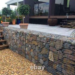 Panneau de mur de soutènement en gabion galvanisé lourd de jardin Cage en fil de pierre Fench