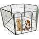 Parc De Jeux/élevage Pour Chiots Modulable Robuste De 6 Pièces, Hauteur 100 Cm