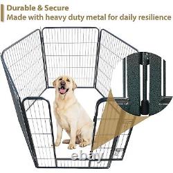 Parc de jeux/élevage pour chiots modulable robuste de 6 pièces, hauteur 100 cm