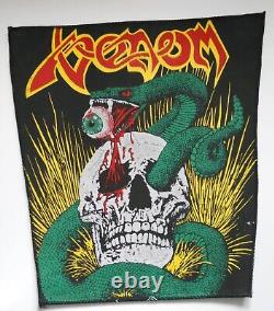 Patch arrière Venom vintage nouveau crâne serpent œil d'imprimé erroné heavy metal des années 80