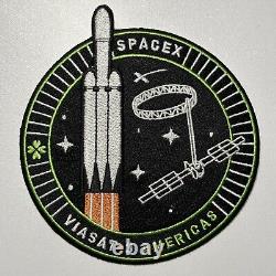 Patch de mission authentique des employés de SpaceX pour Viasat-3 Americas Falcon Heavy