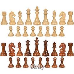 Pions d'échecs en polymère haut poids extra lourd Nero avec roi de 4,25 pouces