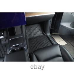 Pour Tesla Model Y Ensemble de Tapis TPE 3 Pièces Résistant Non Glissant Toutes Saisons Durable