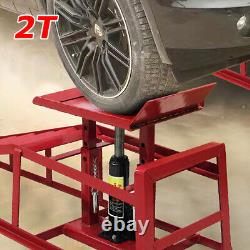 Rampes de voiture hydrauliques Heavy Duty 2T Garage Van Bottle Lift Jack Ramp 2-Pièces