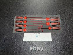 Snap-on Tools NOUVEAU Set de 7 Pièces en Rouge avec Poignée Souple en Mousse Résistante SGLAS01FSETFR