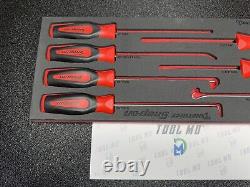 Snap-on Tools NOUVEAU Set de 7 Pièces en Rouge avec Poignée Souple en Mousse Résistante SGLAS01FSETFR