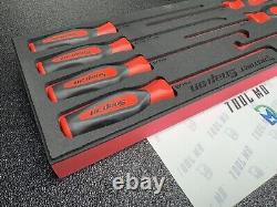 Snap-on Tools NOUVEAU Set de 7 Pièces en Rouge avec Poignée Souple en Mousse Résistante SGLAS01FSETFR