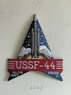 Spacex Ussf-44 Employé Officiel Seulement X Patch Falcon Force Spatiale Lourde