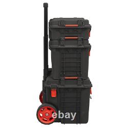 Système de stockage mobile Sealey Set de 3 pièces en plastique résistant aux chocs AP890