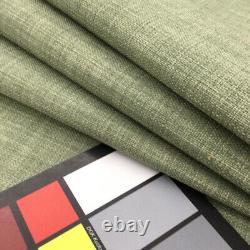 Tissu d'ameublement en lin vert sauge tonal lourd de style lin - 54 pouces