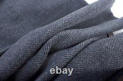 Tissu de veste/manteau en cachemire doux à chevrons 2,5m Ermenegildo Zegna
