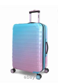 Valise extensible à coque rigide en trois pièces IFLY Fibertech rose bleu cabine moyenne grande