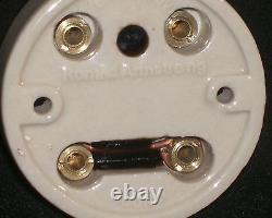 Vintage Interrupteur électrique à 2 voies en laiton et céramique Ensemble de 6 boutons de décoration intérieure