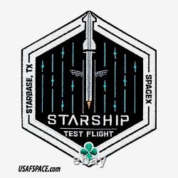 Vol SpaceX authentique - VOL D'ESSAI DU STARSHIP - SUPER LOURD - STARBASE, TX - Écusson de mission
