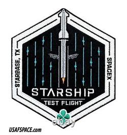 Vol SpaceX authentique - VOL D'ESSAI DU STARSHIP - SUPER LOURD - STARBASE, TX - Écusson de mission