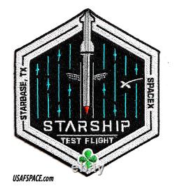 'Vrai test de vol du SPACEX - STARSHIP - SUPER LOURD - STARBASE, TX - Écusson d'employé'